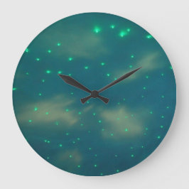 青空かわいらし灯 ラージ壁時計