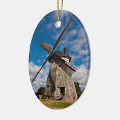 青空が付いている風車 セラミックオーナメント (左)