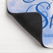 青空が現感動的れ、聖書の聖句を輝かせる マウスパッド (コーナー)