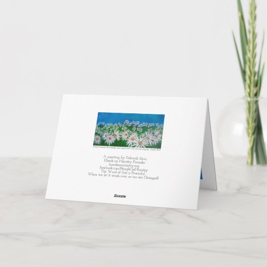 青空とデイジー カード (裏面)