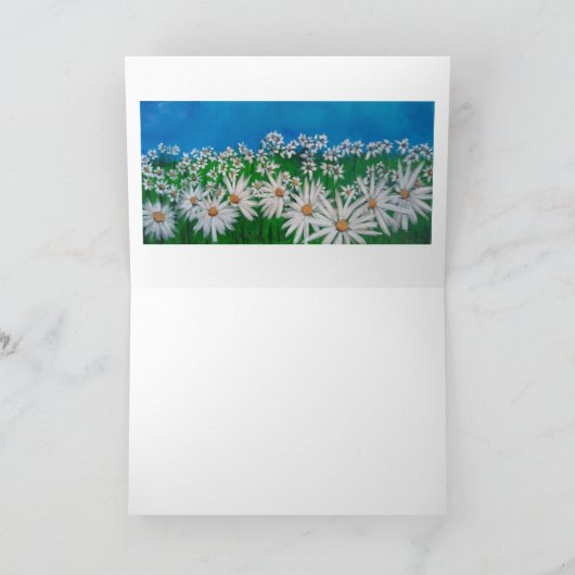 青空とデイジー カード (内部)