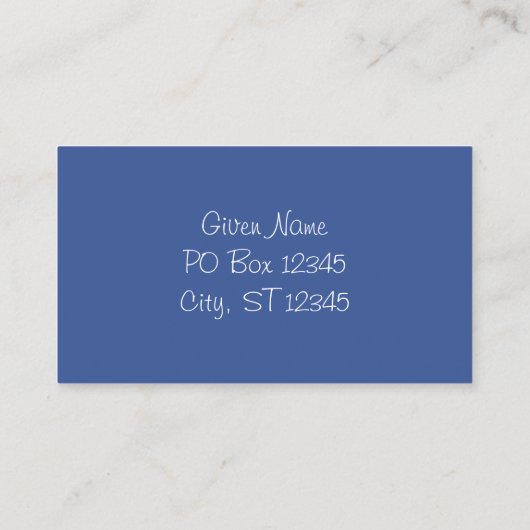 青空とモヤモヤした雲の写真 名刺 (裏面)