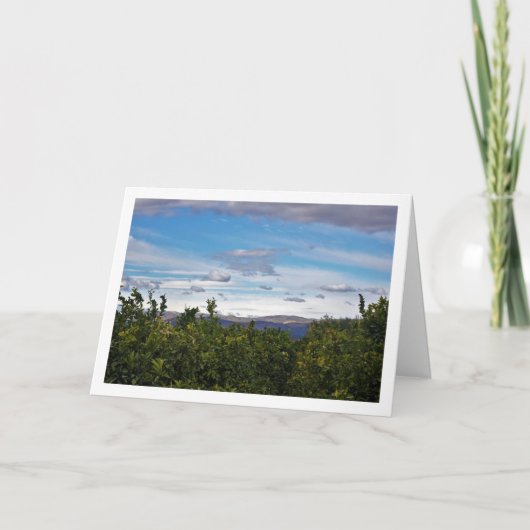 青空と山々の風景 カード (正面)