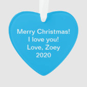 青空と木々2020年クリスマスオーナメント オーナメント (裏面)