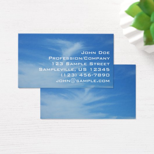 青空と白い雲の抽象芸術自然写真 (デスク)