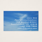 青空と白い雲の抽象芸術自然写真 (正面)