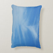 青空と白い雲の抽象芸術自然写真 アクセントクッション (裏面(縦))