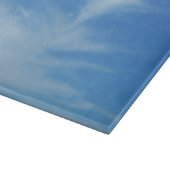 青空と白い雲の抽象芸術自然写真 カッティングボード (角)