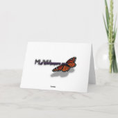 青空と白い雲の抽象芸術自然写真 サンキューカード (裏面)