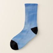 青空と白い雲の抽象芸術自然写真 ソックス (左外側)