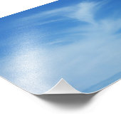 青空と白い雲の抽象芸術自然写真 フォトプリント            (角)