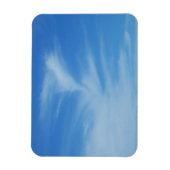 青空と白い雲の抽象芸術自然写真 マグネット (縦)