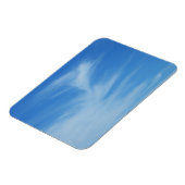 青空と白い雲の抽象芸術自然写真 マグネット (左側)