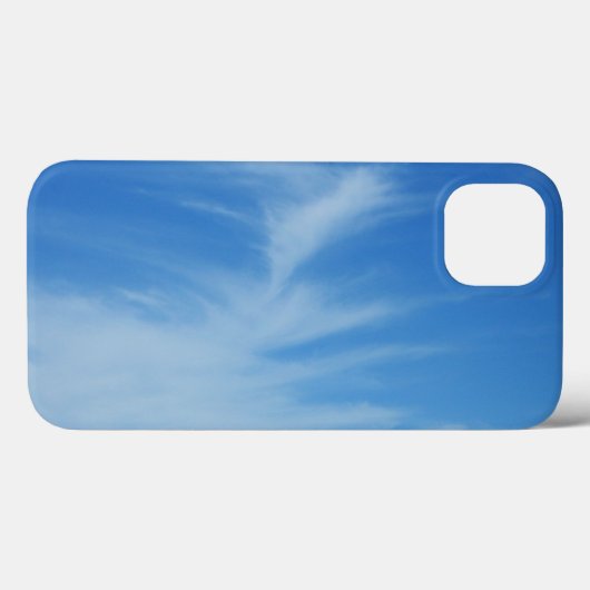 青空と白い雲の抽象芸術自然写真 Case-Mate iPhoneケース (裏面 (横))