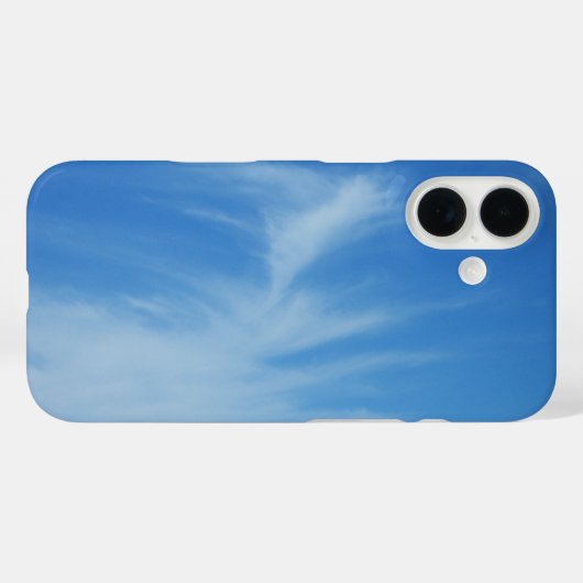 青空と白い雲の抽象芸術自然写真 Case-Mate iPhoneケース (裏面 (横))