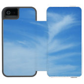 青空と白い雲の抽象芸術自然写真 INCIPIO iPhoneウォレットケース (フォリオ Open)