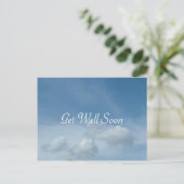 青空と白い雲はがき。 ポストカード (スタンド正面)