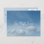 青空と白い雲はがき。 ポストカード (正面/裏面)