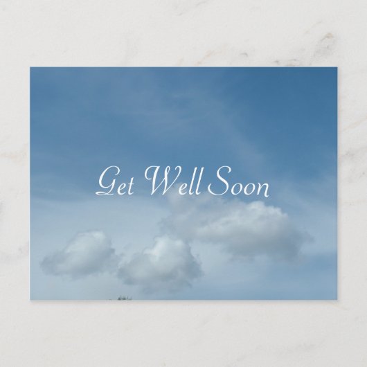 青空と白い雲はがき。 ポストカード (正面)