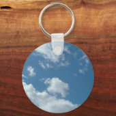 青空と白い雲 キーホルダー (正面)