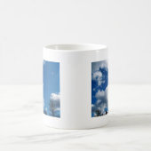 青空と白い雲 コーヒーマグカップ (中央)