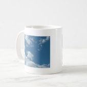 青空と白い雲 コーヒーマグカップ (正面左)