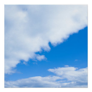 青空と白い雲 ポスター