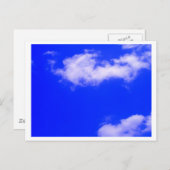 青空と白い雲 ポストカード (正面/裏面)