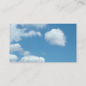 青空と白い雲 名刺 (裏面)