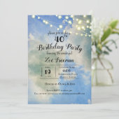 青空と白い雲 | 青 40歳の誕生日 招待状 (スタンド正面)