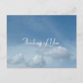 青空と白考える雲 ポストカード