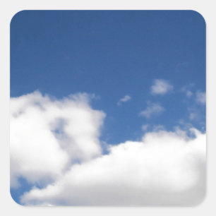 青空と白雲 スクエアシール