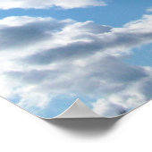 青空と白雲 ポスター (角)