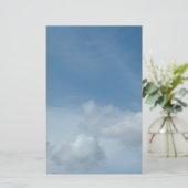 青空と白雲。 便箋 (スタンド正面)