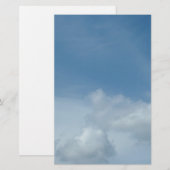 青空と白雲 便箋 (正面/裏面)