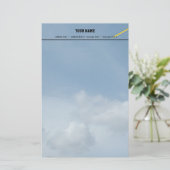 青空と白雲。 便箋 (スタンド正面)