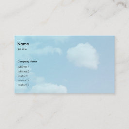 青空と白雲 名刺