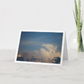 青空と白雲、天窓の背景 カード (正面)