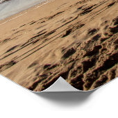 青空と砂浜のポスター ポスター (角)