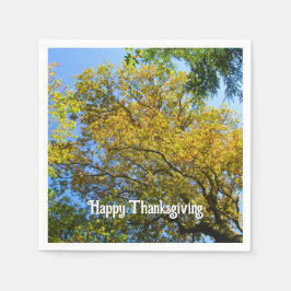 青空と紅葉 – 感謝祭カスタムの開催 スタンダードカクテルナプキン