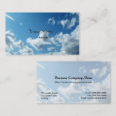 青空と綿の白い雲 名刺 (正面/裏面)