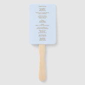 青空と葉の葬儀 追悼 式次第 ハンドファン (裏面)