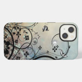青空と蝶 iPhoneケース (裏面横)