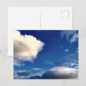 青空と雲のアウトドアフォトグラフィー ポストカード (正面/裏面)