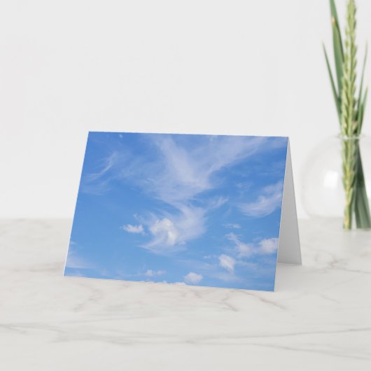 青空と雲の切れ端 カード (正面)