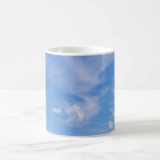 青空と雲の切れ端 コーヒーマグカップ (中央)