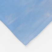 青空と雲の切れ端 フリースブランケット (角)