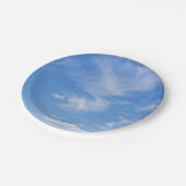 青空と雲の切れ端 ペーパープレート (アングル)