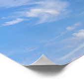 青空と雲の切れ端 ポスター (角)