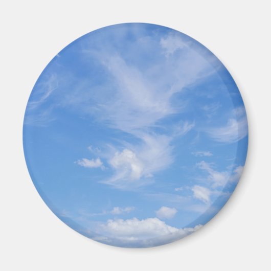 青空と雲の切れ端 マグネット (正面)